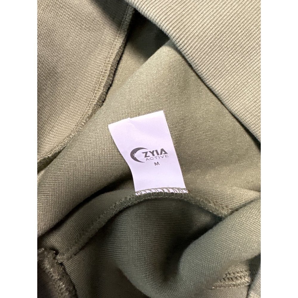 ZYIA Active Women’s Olive Flying V Full Zip Fleece Jacket Size M - Picture 8 of 10